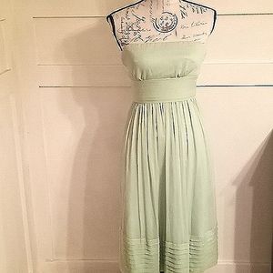 JCrew Juliette Silk Chiffon Special Occasions Bridesmaid S Dress Lt Green Sz 0